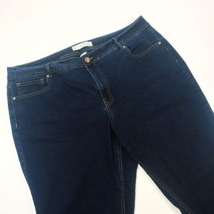 C Denim Sz 22 Dark Wash Bootcut Stretch Jeans G